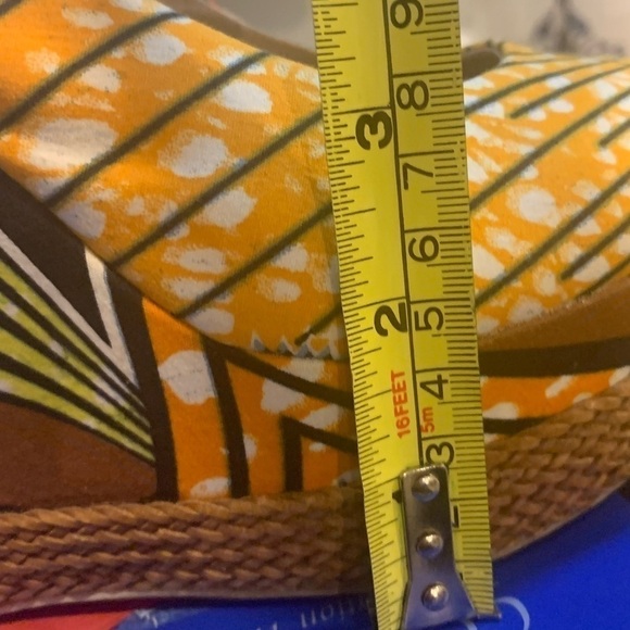 ALDO Forwood Platform Batik Wedge with woven leather trim - Picture 2 of 10